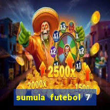 sumula futebol 7 society excel